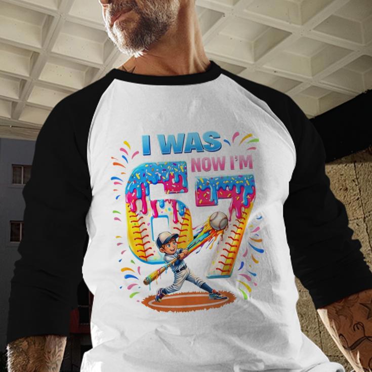 I Was 6 Now I'm 7 Baseball Birthday Boy For Teens Kids Baseball Raglan Shirt I Was 6 Now I'm 7 Baseball Birthday Boy For Teens Kids Baseball Raglan Shirt