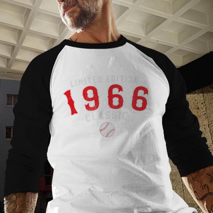 60 Year Old 1966 Classic Baseball 60th Birthday Baseball Raglan Shirt