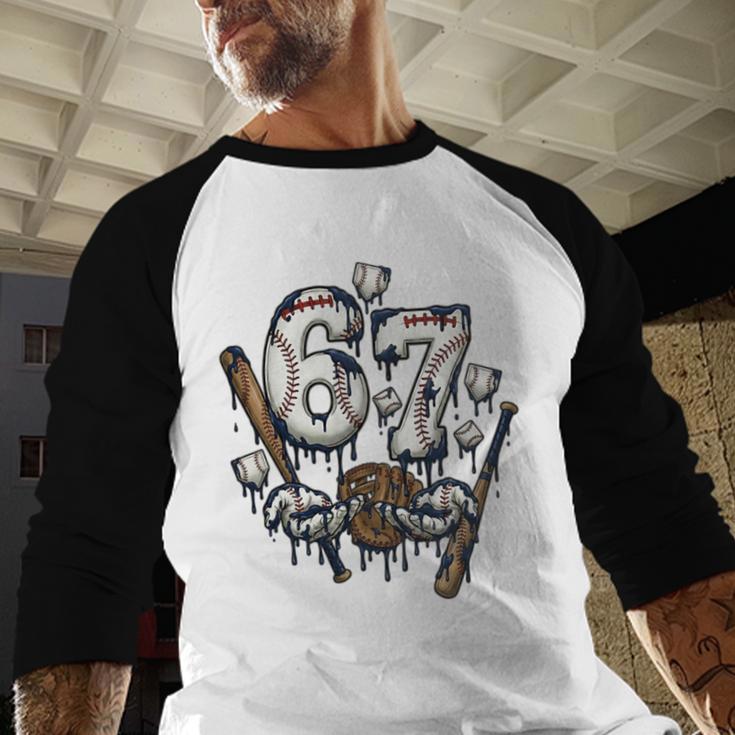 67 Baseball Six Seven Baseball 6 7 Kids Boys Girls Premium Tri-Blend Baseball Raglan Shirt 67 Baseball Six Seven Baseball 6 7 Kids Boys Girls Premium Tri-Blend Baseball Raglan Shirt