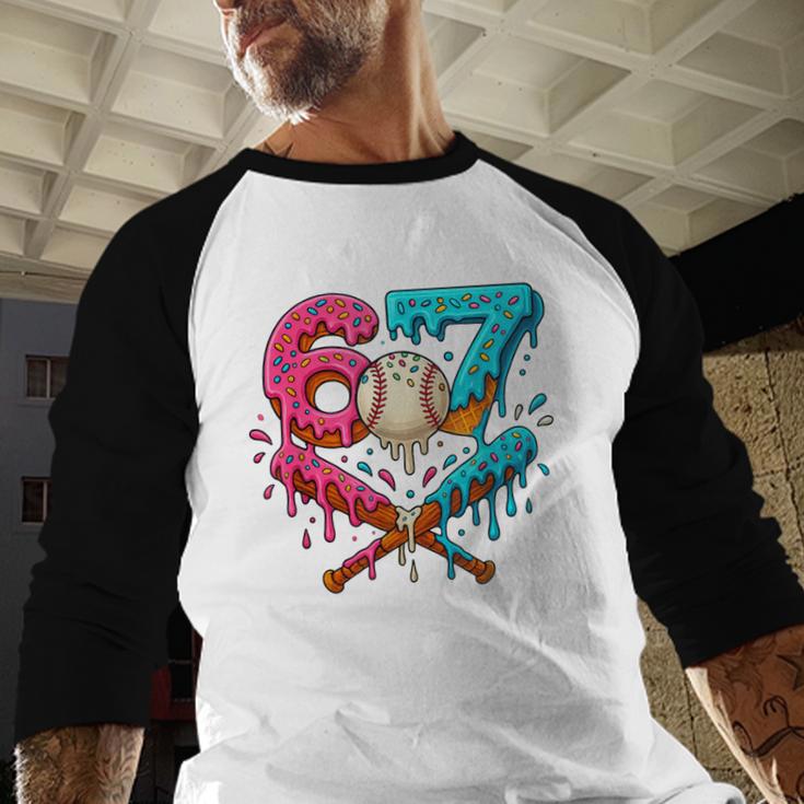 67 Ice Cream Drip Baseball Meme – Six Seven Gen Alpha Baseball Raglan Shirt 67 Ice Cream Drip Baseball Meme – Six Seven Gen Alpha Baseball Raglan Shirt