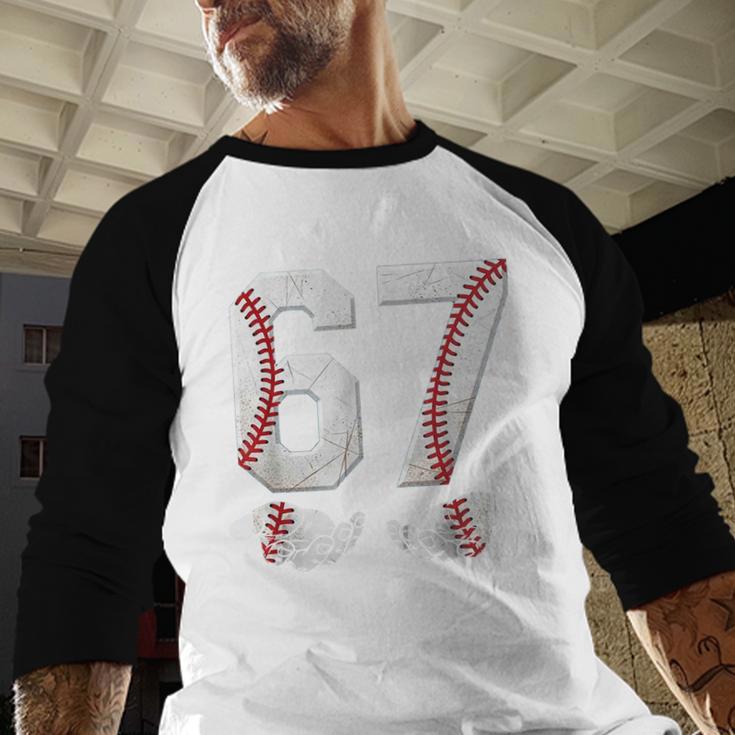67 Six Seven Number 6 7 Meme Baseball Six Seven For Boys Men Baseball Raglan Shirt 67 Six Seven Number 6 7 Meme Baseball Six Seven For Boys Men Baseball Raglan Shirt