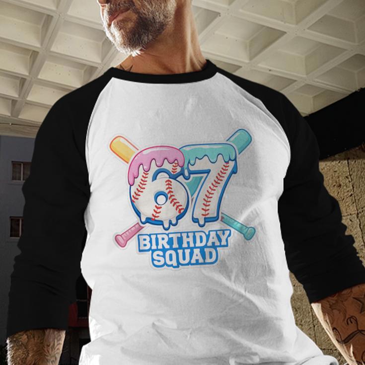 67th Birthday Squad Baseball Ice Cream Drip Birthday Squad Baseball Raglan Shirt 67th Birthday Squad Baseball Ice Cream Drip Birthday Squad Baseball Raglan Shirt