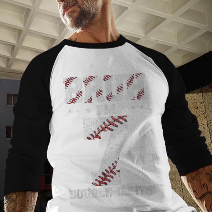 7th Birthday Baseball Bruh I'm 7 Double Digits 7 Years Old Baseball Raglan Shirt 7th Birthday Baseball Bruh I'm 7 Double Digits 7 Years Old Baseball Raglan Shirt