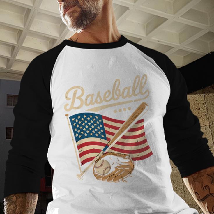 American Flag Baseball Player Bat Fan Catcher Pitcher USA Baseball Raglan Shirt American Flag Baseball Player Bat Fan Catcher Pitcher USA Baseball Raglan Shirt