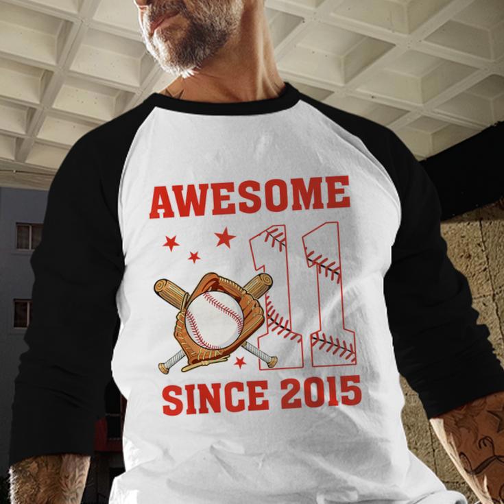 Awesome Since 2015 11 Year Old Boys Bday Baseball Theme Baseball Raglan Shirt Awesome Since 2015 11 Year Old Boys Bday Baseball Theme Baseball Raglan Shirt