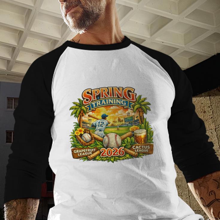 Awesome Spring Trainings 2026 Baseball Arizona Florida Baseball Raglan Shirt Awesome Spring Trainings 2026 Baseball Arizona Florida Baseball Raglan Shirt