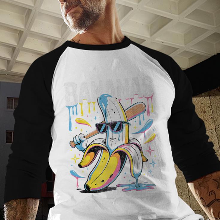 Banana Baseball Drip Kids Youth Boys Girls Sport Teens Baseball Raglan Shirt