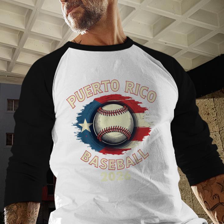 Baseball 2026 Puerto Rico Island Pride Sports Theme Baseball Raglan Shirt Baseball 2026 Puerto Rico Island Pride Sports Theme Baseball Raglan Shirt