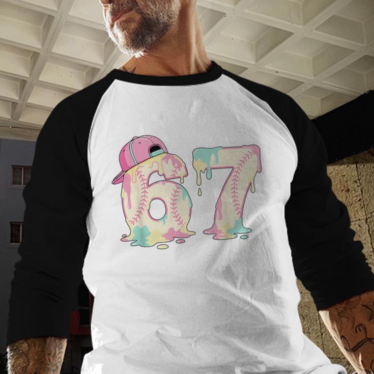 Baseball 67 Dripping Six Seven Drip Boys Gen Z Baseball Raglan Shirt Baseball 67 Dripping Six Seven Drip Boys Gen Z Baseball Raglan Shirt