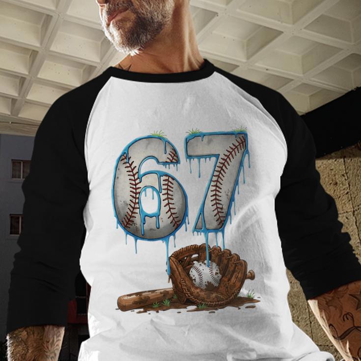 Baseball 67 Six Seven Meme 6-7 Drip Baseball Boys Men Baseball Raglan Shirt Baseball 67 Six Seven Meme 6-7 Drip Baseball Boys Men Baseball Raglan Shirt