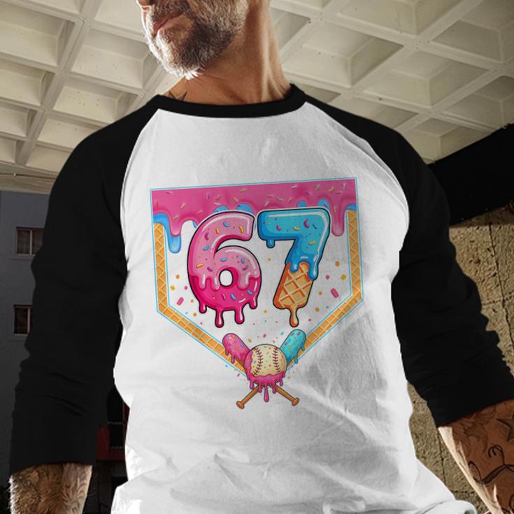 Baseball 67 Six Seven Meme Drip 6 7 Boys Girl Kids Baseball Raglan Shirt Baseball 67 Six Seven Meme Drip 6 7 Boys Girl Kids Baseball Raglan Shirt