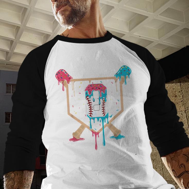 Baseball 8 Year Old Ice Cream Drip 8th Birthday Boys Player Baseball Raglan Shirt Baseball 8 Year Old Ice Cream Drip 8th Birthday Boys Player Baseball Raglan Shirt