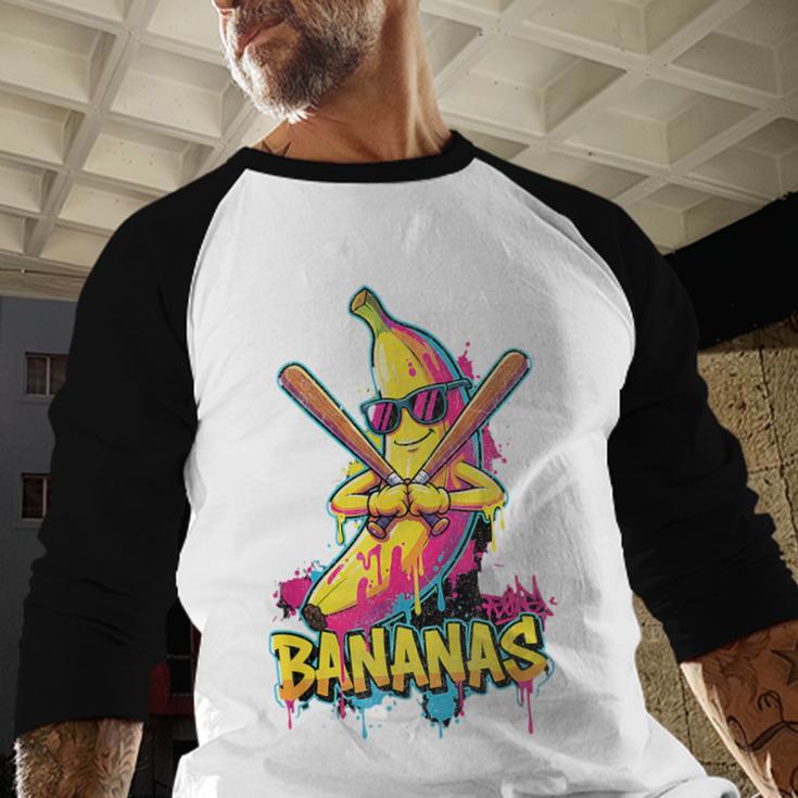Baseball Banana Graffiti Urban For Kids Baseball Raglan Shirt Baseball Banana Graffiti Urban For Kids Baseball Raglan Shirt