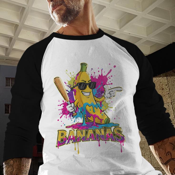 Baseball Banana Splatter Sports Kids Teens Premium Tri-Blend Baseball Raglan Shirt Baseball Banana Splatter Sports Kids Teens Premium Tri-Blend Baseball Raglan Shirt
