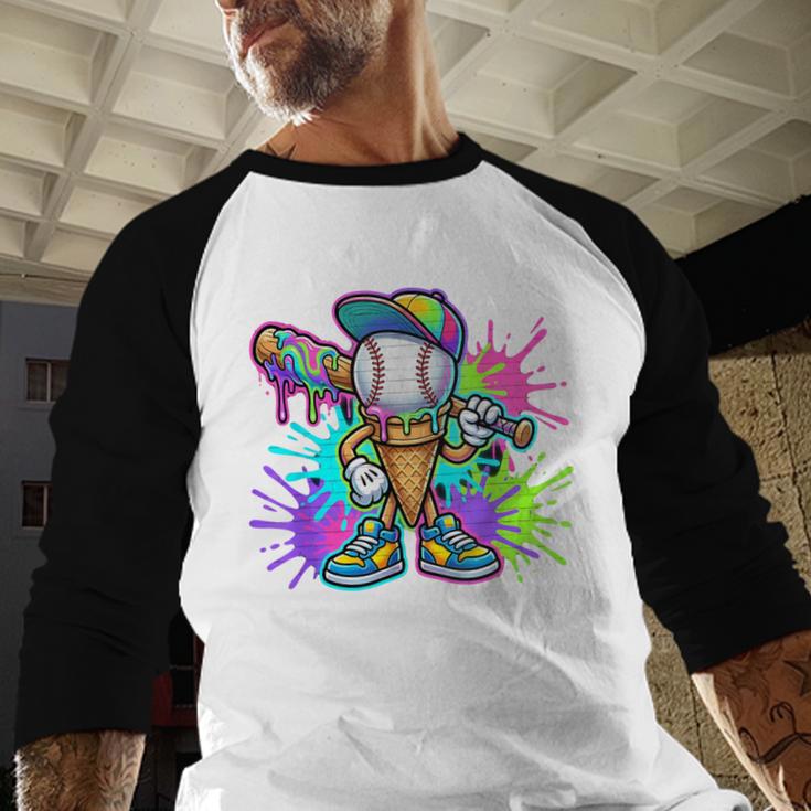 Baseball Boys Clothes For Boys Ice Cream Drip Baseball Stuff Baseball Raglan Shirt Baseball Boys Clothes For Boys Ice Cream Drip Baseball Stuff Baseball Raglan Shirt