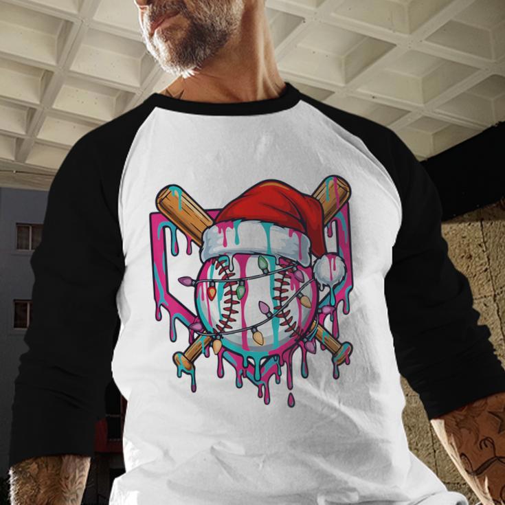 Baseball Christmas Santa Hat Baseball Christmas Drip Baseball Raglan Shirt Baseball Christmas Santa Hat Baseball Christmas Drip Baseball Raglan Shirt