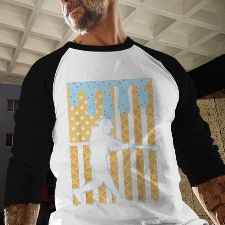 Baseball Drip Boys Dripping Ice Cream Baseball American Flag Baseball Raglan Shirt Baseball Drip Boys Dripping Ice Cream Baseball American Flag Baseball Raglan Shirt