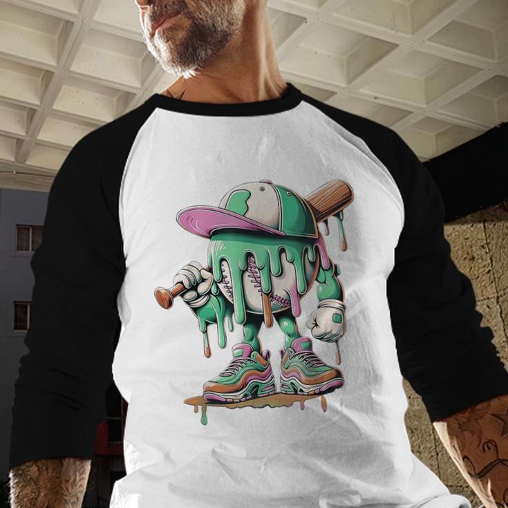 Baseball Drip For Boys Ice Cream Drip Baseball Baseball Raglan Shirt Baseball Drip For Boys Ice Cream Drip Baseball Baseball Raglan Shirt