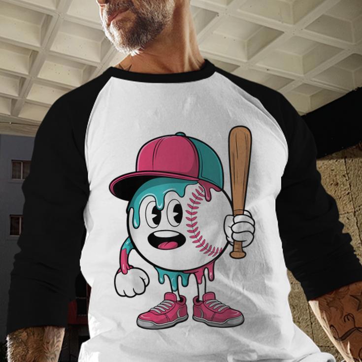 Baseball Drip Boys Ice Cream Youth Baseball Raglan Shirt