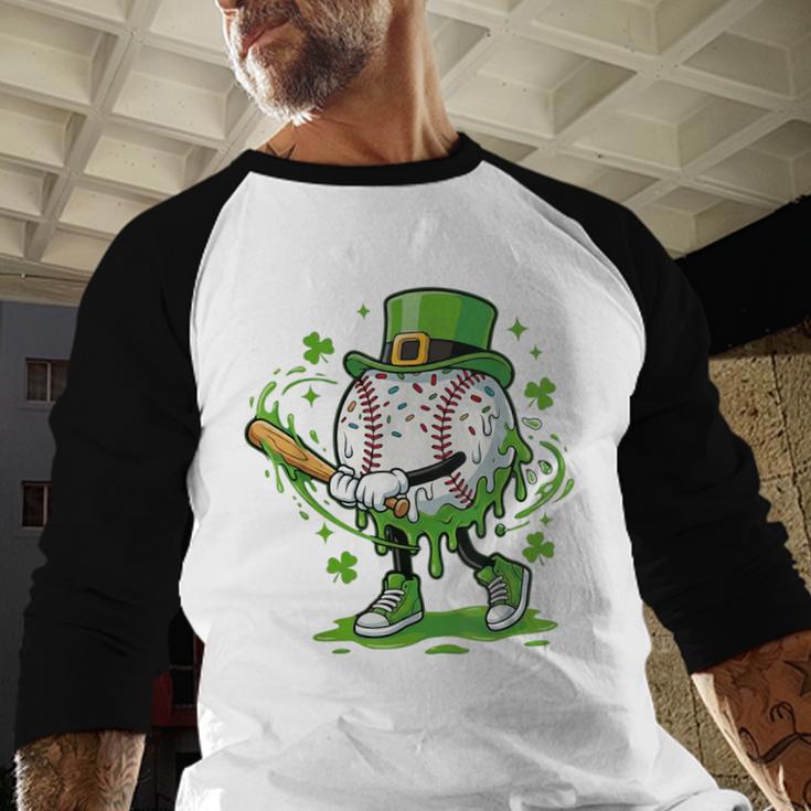 Baseball Drip For Boys Ice Cream Drip Youth St Patricks Day Baseball Raglan Shirt Baseball Drip For Boys Ice Cream Drip Youth St Patricks Day Baseball Raglan Shirt