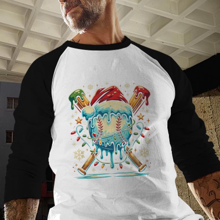 Baseball Drip Boys Youth Santa Christmas Baseball Baseball Raglan Shirt Baseball Drip Boys Youth Santa Christmas Baseball Baseball Raglan Shirt