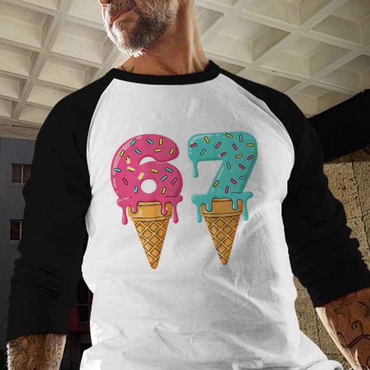 Baseball Drip Ice Cream 67 Baseball Baseball Raglan Shirt Baseball Drip Ice Cream 67 Baseball Baseball Raglan Shirt