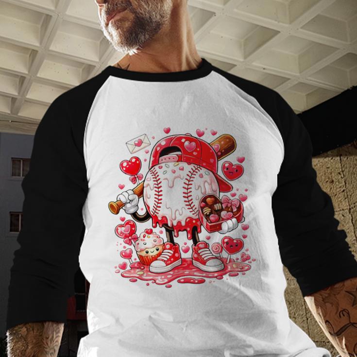 Baseball Drip Ice Cream Boys Kids Youth Valentines Baseball Raglan Shirt Baseball Drip Ice Cream Boys Kids Youth Valentines Baseball Raglan Shirt