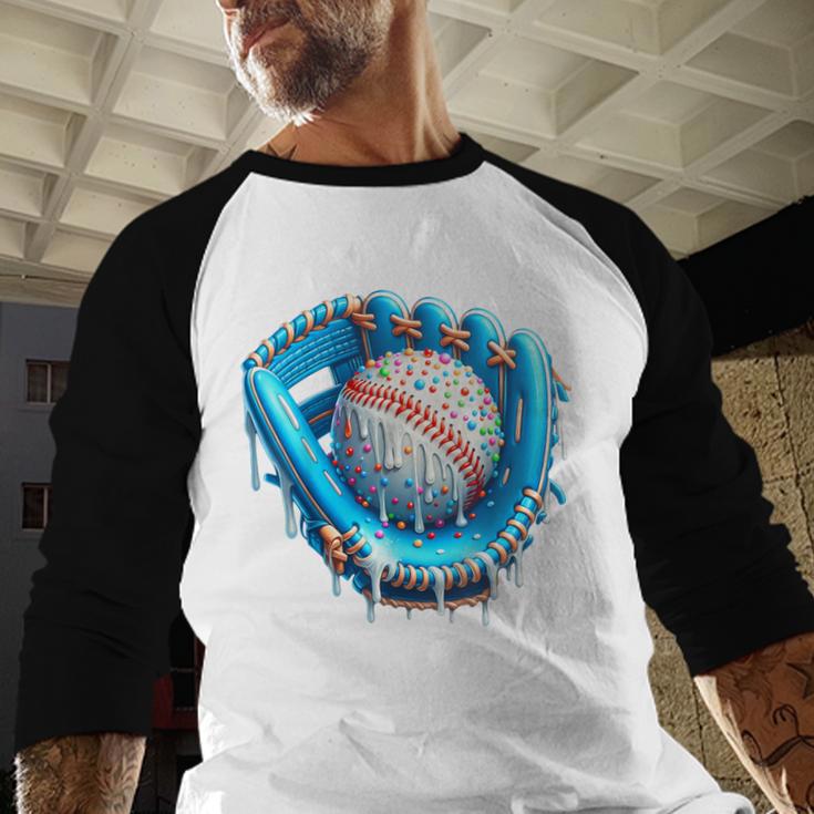 Baseball Drip Ice Cream Glove With Sprinkles Ball Boys Youth Baseball Raglan Shirt Baseball Drip Ice Cream Glove With Sprinkles Ball Boys Youth Baseball Raglan Shirt
