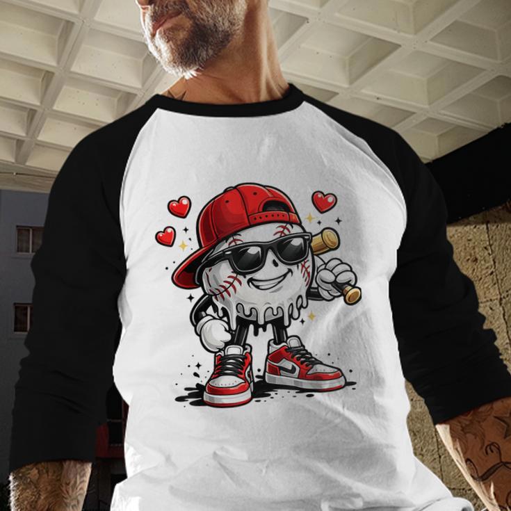 Baseball Drip Ice Cream Valentine’s Day Boys Kids Baseball Raglan Shirt Baseball Drip Ice Cream Valentine’s Day Boys Kids Baseball Raglan Shirt