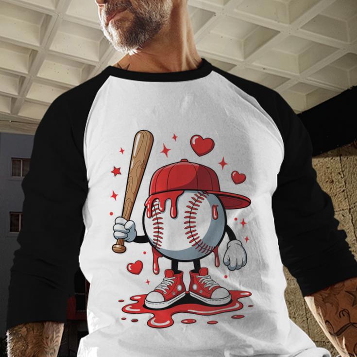 Baseball Drip Icecream Apparel Youth Boy Valentine Baseball Raglan Shirt Baseball Drip Icecream Apparel Youth Boy Valentine Baseball Raglan Shirt