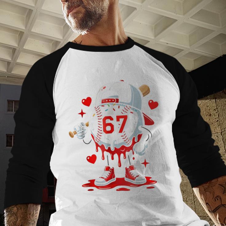Baseball Drip Icecream Valentine 67 Meme Tees Men Youth Boys Baseball Raglan Shirt Baseball Drip Icecream Valentine 67 Meme Tees Men Youth Boys Baseball Raglan Shirt