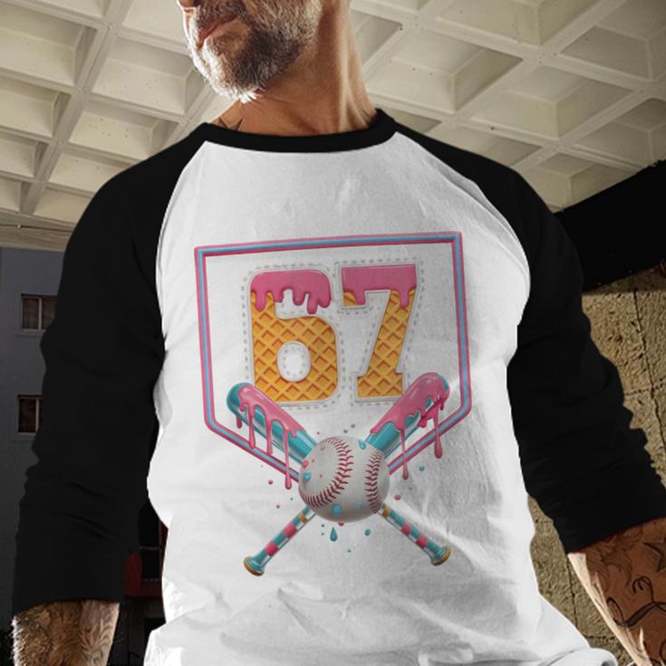 Baseball Drip Number 67 Fun Six Seven 6 7 Meme Baseball Raglan Shirt Baseball Drip Number 67 Fun Six Seven 6 7 Meme Baseball Raglan Shirt