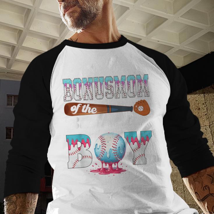 Baseball Ice Cream Drip Bonus Mom Of The Birthday Boy Baseball Raglan Shirt