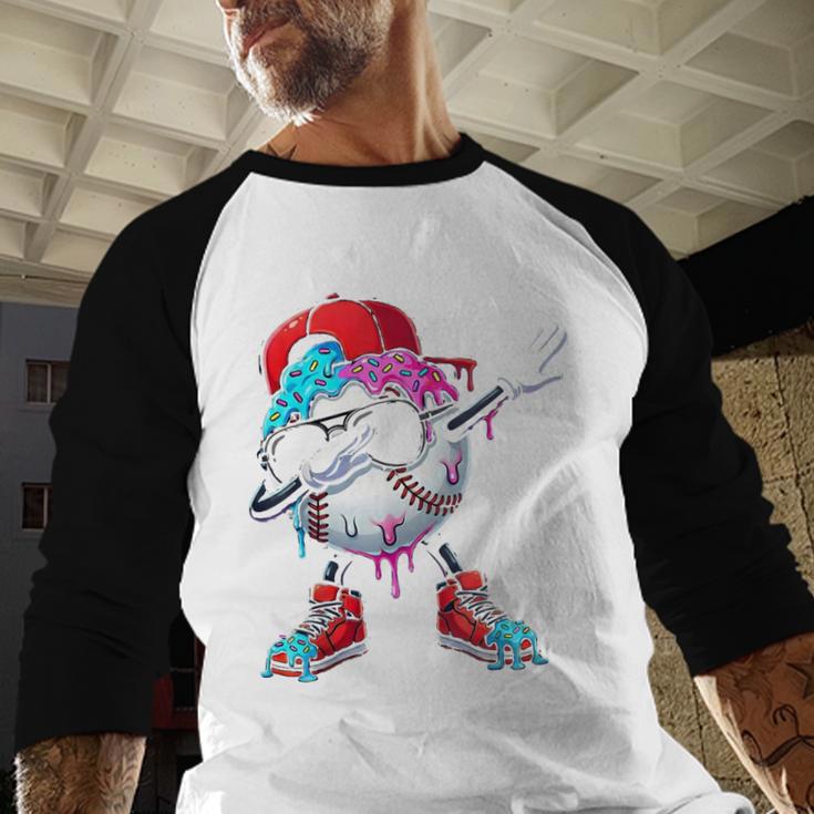 Baseball Ice Cream Drip Dabbing Sports Sprinkles For Boys Baseball Raglan Shirt Baseball Ice Cream Drip Dabbing Sports Sprinkles For Boys Baseball Raglan Shirt
