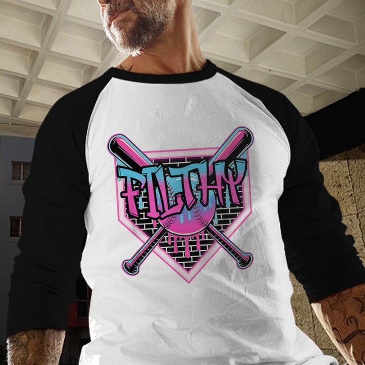 Baseball Ice Cream Drip Pitcher Filthy Baseball Raglan Shirt Baseball Ice Cream Drip Pitcher Filthy Baseball Raglan Shirt