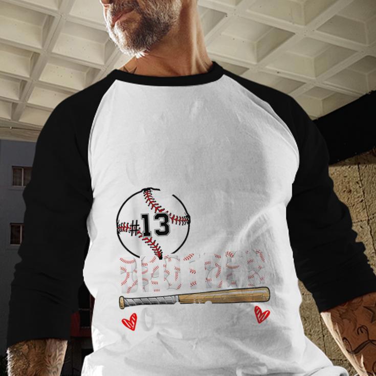 Baseball Jersey Number 13 That's My Brother Out There Baseball Raglan Shirt Baseball Jersey Number 13 That's My Brother Out There Baseball Raglan Shirt