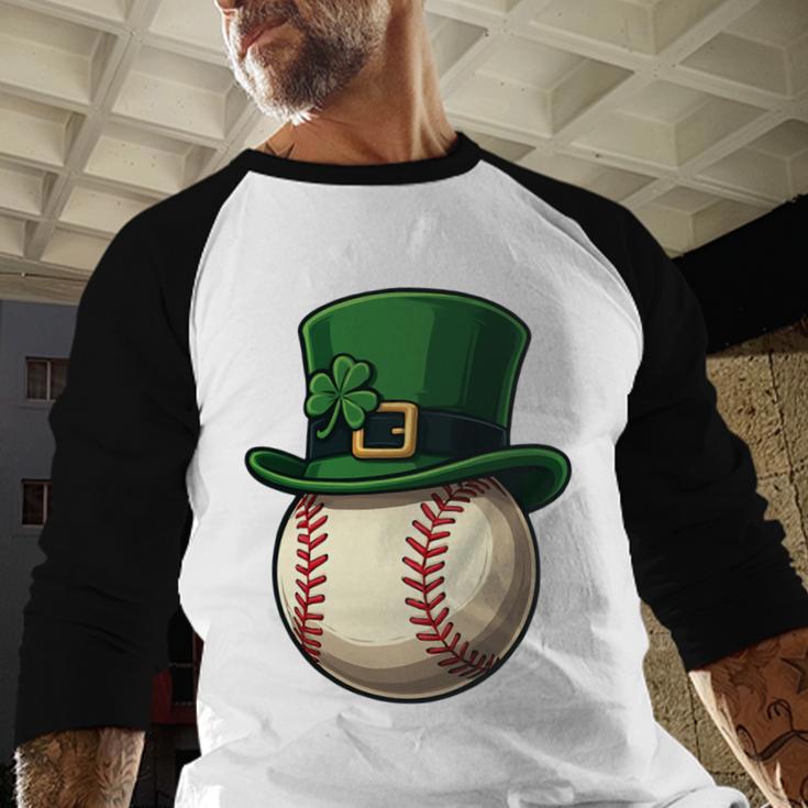 Baseball Leprechaun Hat Saint Patrick Retro Baseball Raglan Shirt Baseball Leprechaun Hat Saint Patrick Retro Baseball Raglan Shirt