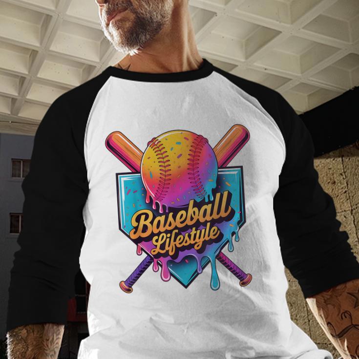 Baseball Lifestyle Drip Icecream Baseball Raglan Shirt Baseball Lifestyle Drip Icecream Baseball Raglan Shirt