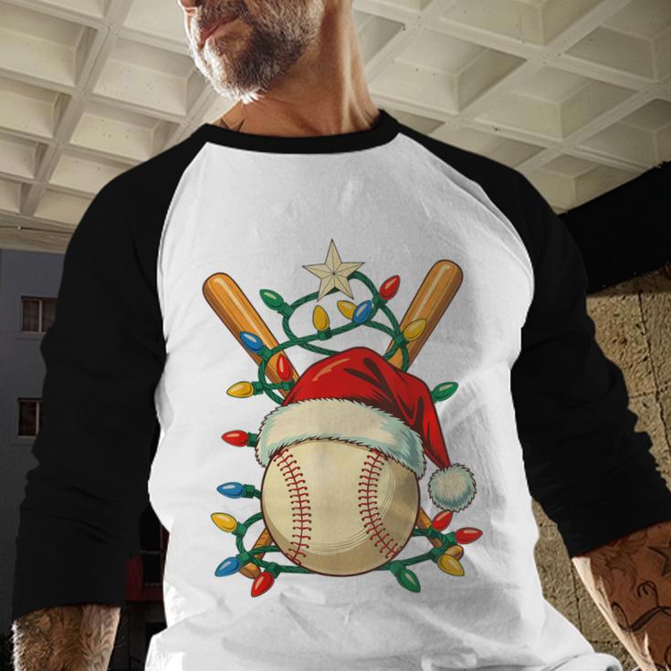 Baseball Santa Christmas Ball Baseball Lover Player Boys Baseball Raglan Shirt Baseball Santa Christmas Ball Baseball Lover Player Boys Baseball Raglan Shirt