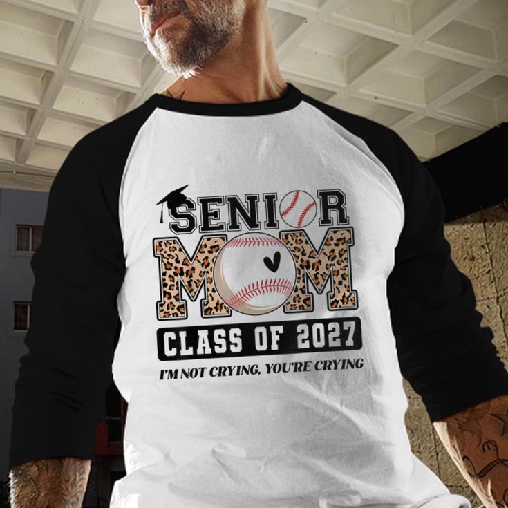 Baseball Senior Class Of 2027 Senior 2027 Graduation Women Baseball Raglan Shirt