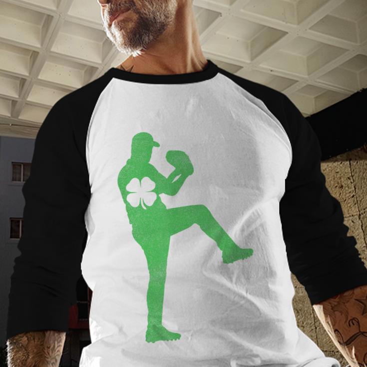 Baseball Shamrock St Patrick's Day Saint Paddy's Baseball Raglan Shirt Baseball Shamrock St Patrick's Day Saint Paddy's Baseball Raglan Shirt