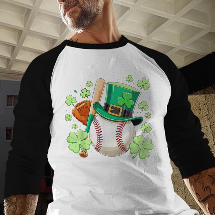 Baseball St Patricks Day Lucky Baseball Player Shamrock Baseball Raglan Shirt Baseball St Patricks Day Lucky Baseball Player Shamrock Baseball Raglan Shirt