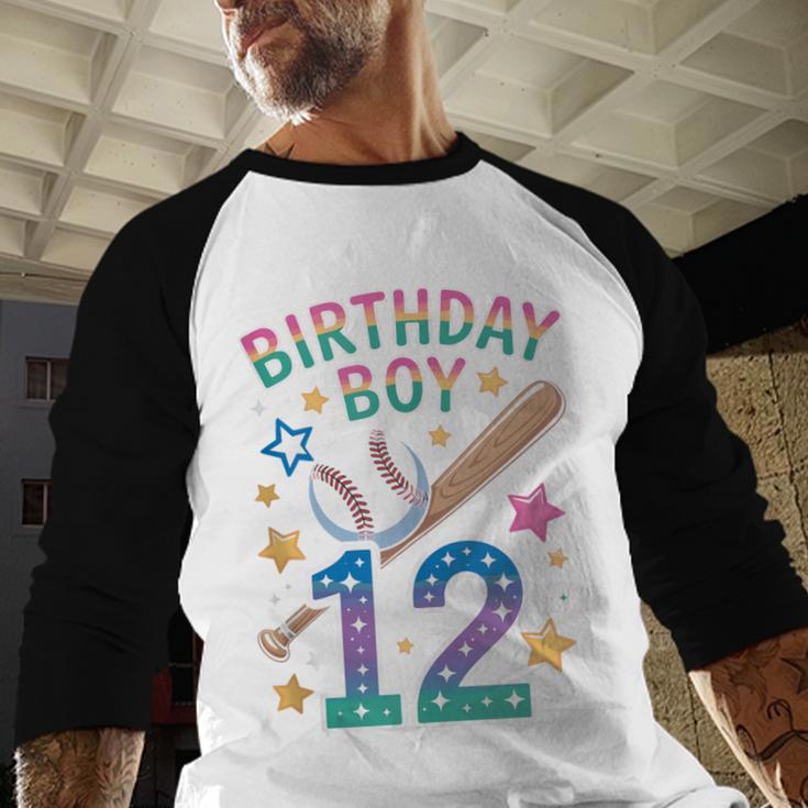 Birthday Boy 12th Birthday Baseball Baseball Raglan Shirt Birthday Boy 12th Birthday Baseball Baseball Raglan Shirt