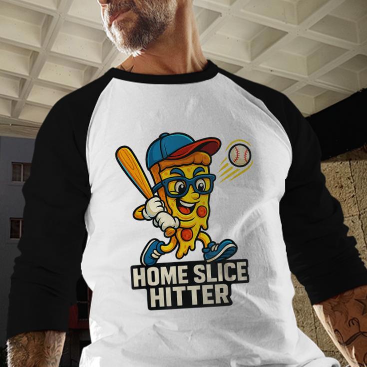 Boys Pizza Theme Baseball Home Hitter Baseball Raglan Shirt Boys Pizza Theme Baseball Home Hitter Baseball Raglan Shirt