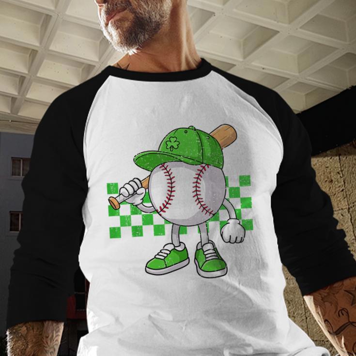 Boys St Patricks Day Baseball Player Pitcher Coach Kids Baseball Raglan Shirt Boys St Patricks Day Baseball Player Pitcher Coach Kids Baseball Raglan Shirt