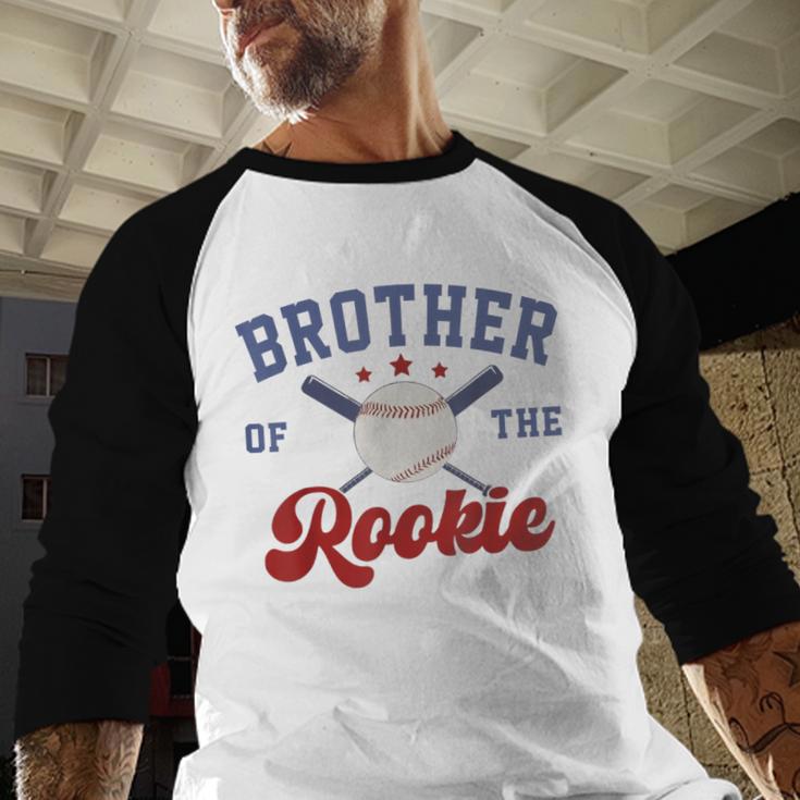 Brother Of Rookie 1st Birthday Baseball Boy Family Matching Baseball Raglan Shirt