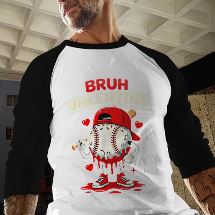Bruh Valentine Baseball Drip Icecream Apparel Men Youth Boys Baseball Raglan Shirt Bruh Valentine Baseball Drip Icecream Apparel Men Youth Boys Baseball Raglan Shirt