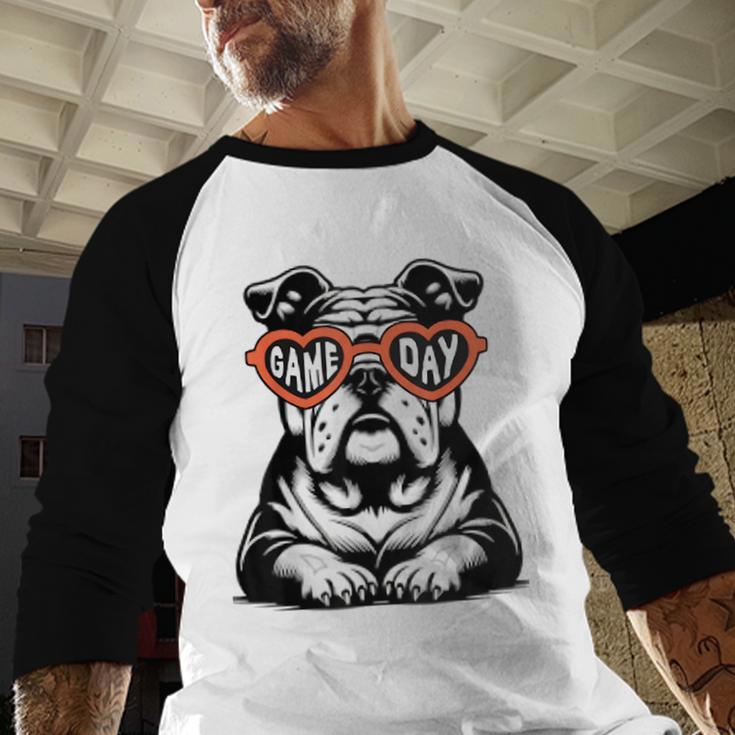 Bulldog Mascot Sports Fan Football Basketball Baseball Baseball Raglan Shirt Bulldog Mascot Sports Fan Football Basketball Baseball Baseball Raglan Shirt