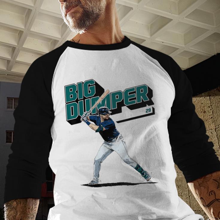 Cal Raleigh Seattle MLB Baseball Players MLBCRA205M Baseball Raglan Shirt
