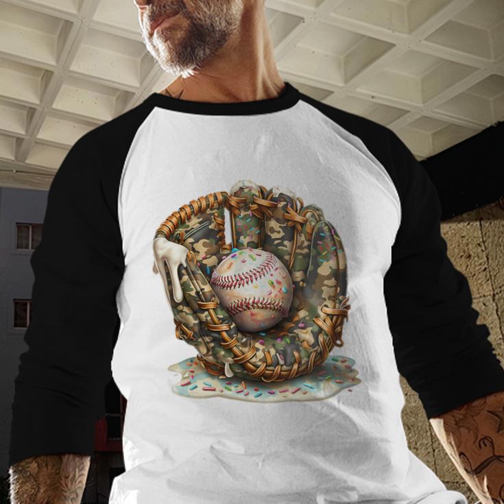 Camo Baseball Gloves Lifestyle 101 Apparel Drip Ice Cream Baseball Raglan Shirt Camo Baseball Gloves Lifestyle 101 Apparel Drip Ice Cream Baseball Raglan Shirt